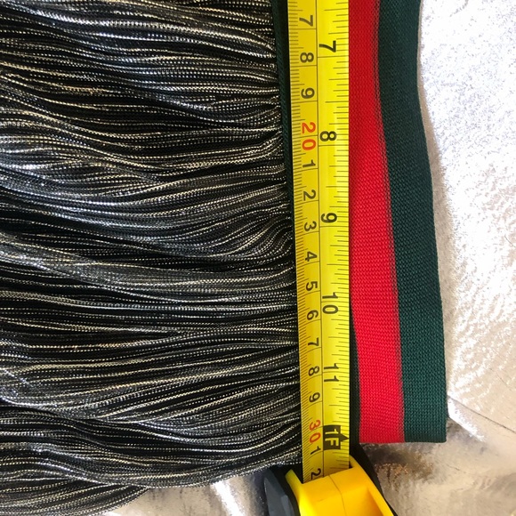Gucci style metallic skirt 💚❤️ - Picture 7 of 8